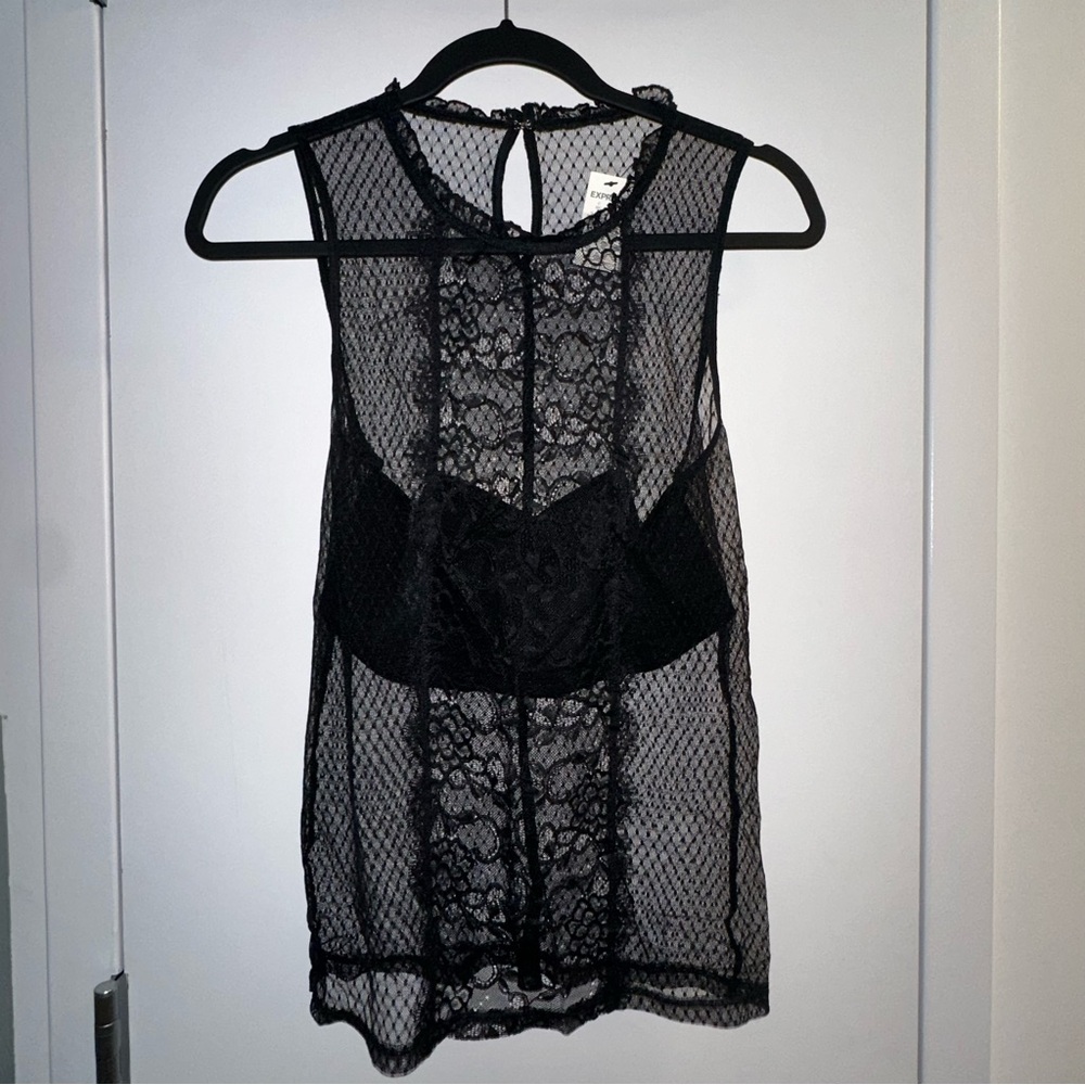 New With Tags Express Lace Bandeau Top Size S